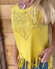 Everly | Modisches T-Shirt mit Nietenfransen-Detail