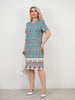 Emilia | elegantes Damenkleid mit Bohemian-Print