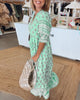 Liana | Bedrucktes Kleid mit V-Ausschnitt