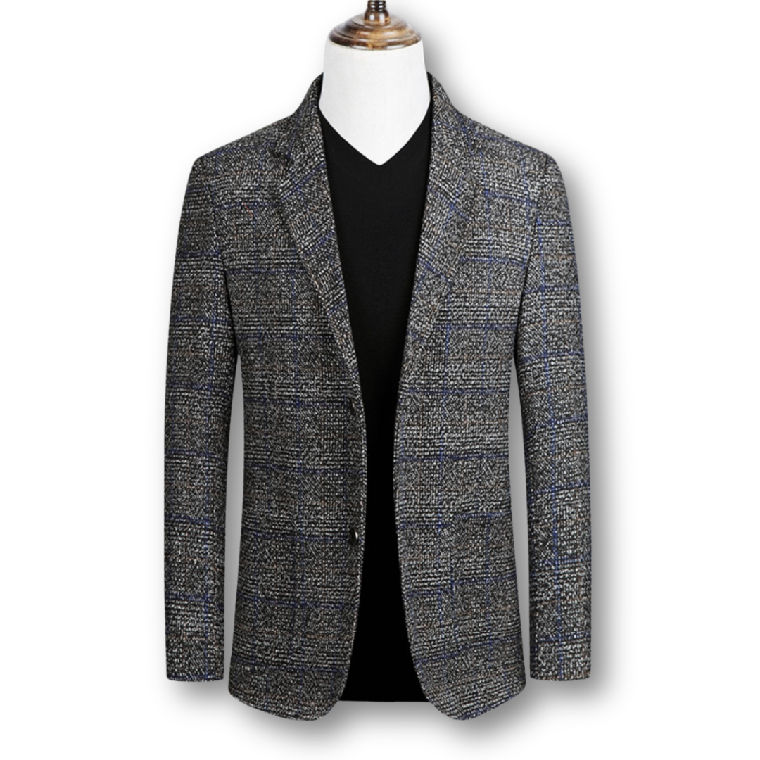 Domiko | Eleganter Tartan-Blazer