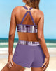 Lara | Gerippter Bikini mit hoher Taille