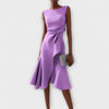 Aria | Asymmetrisches Midikleid mit Falten