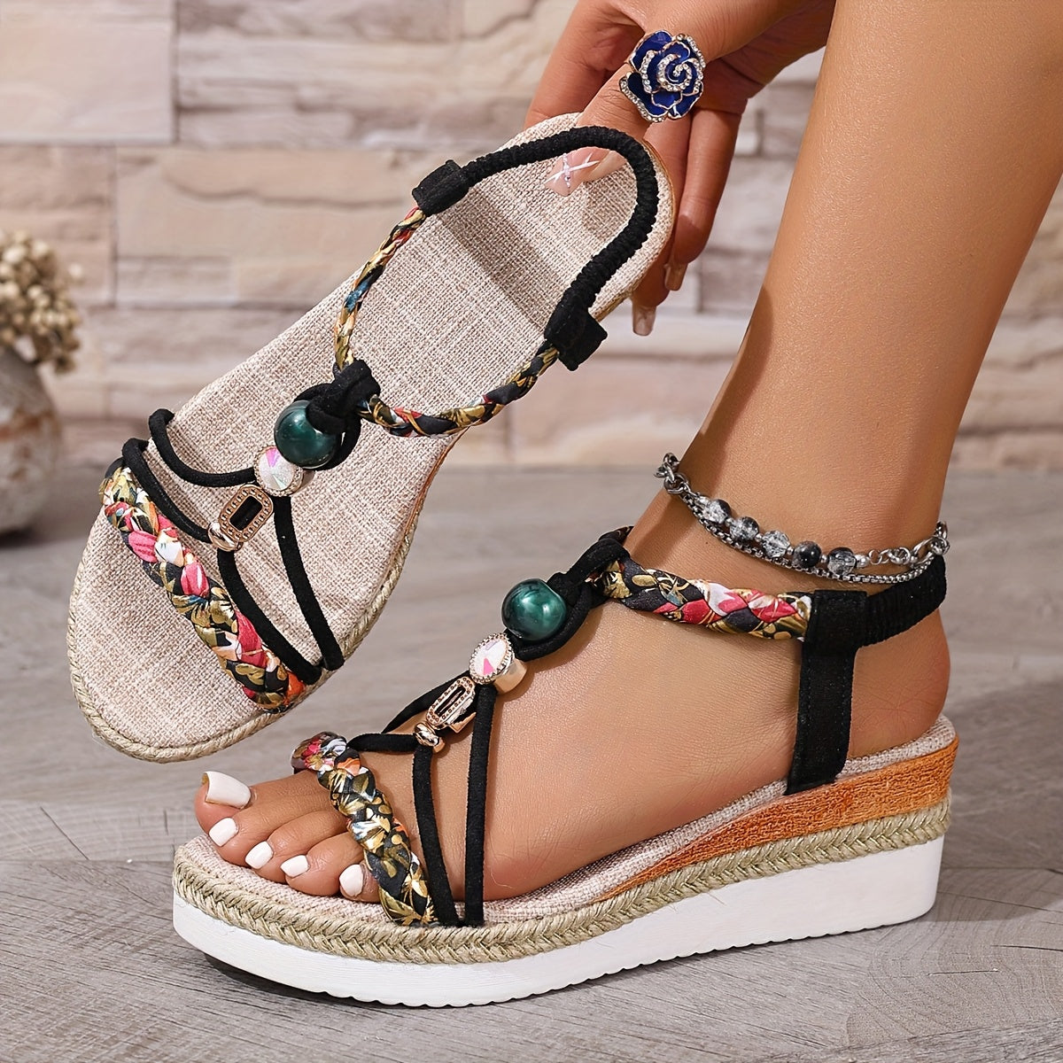 Hattie | elegante Keilsandale mit komfortablem Design