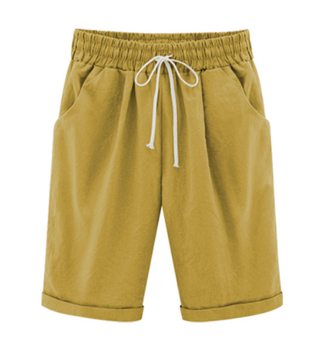 Alexandria | Lässige Übergrößen-Shorts mit elastischem Bund