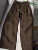 Janissa | Weite Hose aus Baumwoll-Leinen-Mix