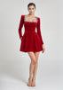Marceline | Samt-Minikleid für Damen, chic & zeitlos