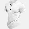 Dave™ | Premium Henley-Shirt mit Kurzarm - Weiß / S