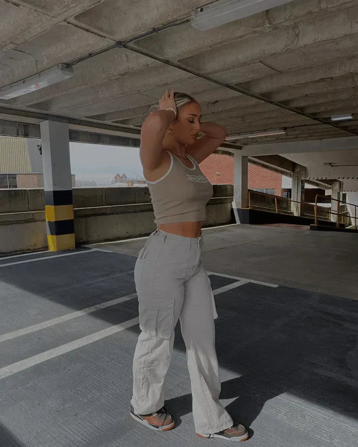 Jaina | Verstellbare Cargo-Hose In Gerader Passform