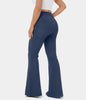 Zaira™ | Hochtaillierte Stretch-Flare-Hose - Gewaschener Denim in Hellblau / S