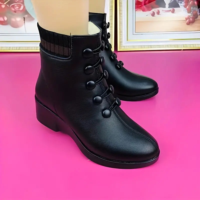 Ezra | Lässige Stiefeletten mit Keilabsatz