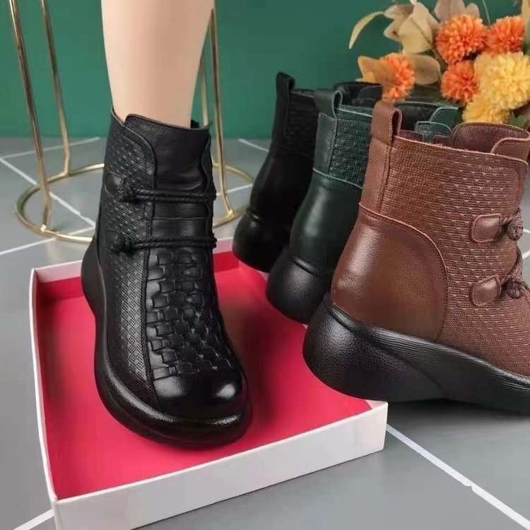 Jennifer | Damen-Lederstiefeletten, vintage & elegant