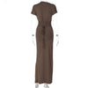 Averie™ | Leichtes Plisseekleid mit Kurzarm & Schnürung