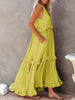 Jovilyn | Ärmelloses Kleid mit Rüschen
