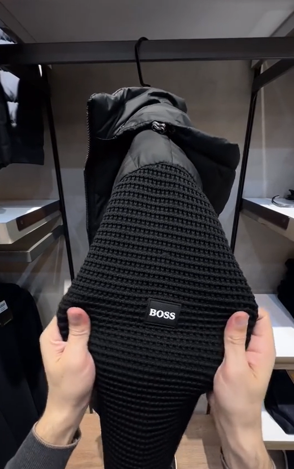 Phea | Klassische Patchwork-Daunenjacke