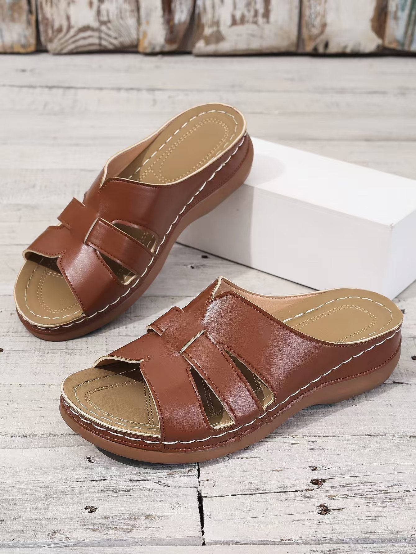 Enid | Orthopädische Lederpantoffeln
