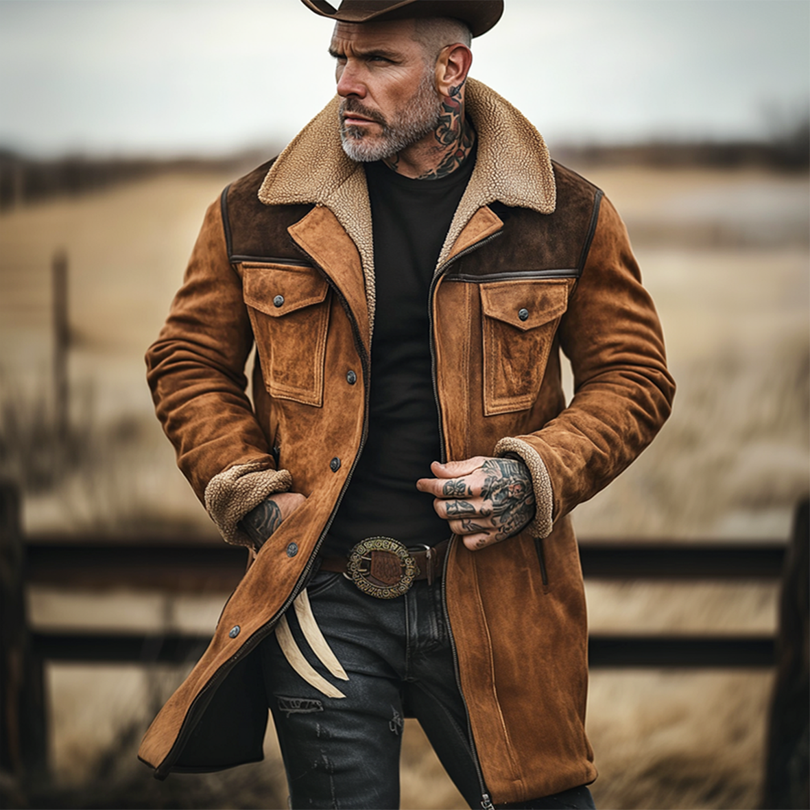 Keno | Vintage-Outdoormantel mit mehreren Taschen