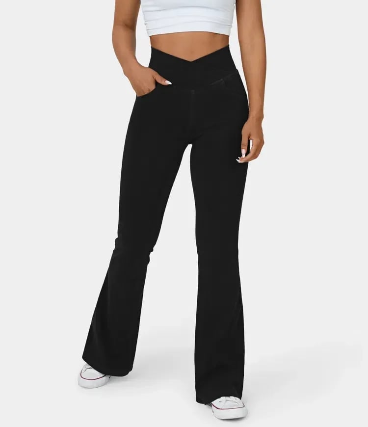 Zaira™ | Hochtaillierte Stretch-Flare-Hose