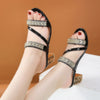 Verra | Glamouröse High-Heel Sandalen mit Schmucksteinen