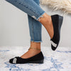 Elsia | Elegante Kristall-Bogen-Keilabsatz-Sandalen