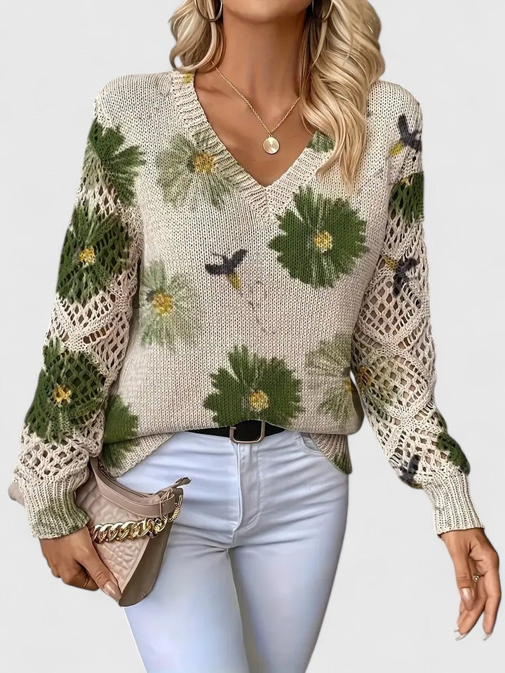 Ariella™ | Modischer Pullover mit eleganten Blütendetails