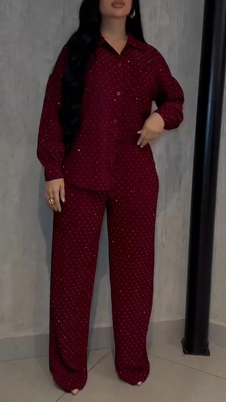 Ravena | Blazer-Set mit Strassdetails