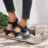 Jennaya | Bequeme Damen-Keilsandalen mit Klettverschluss