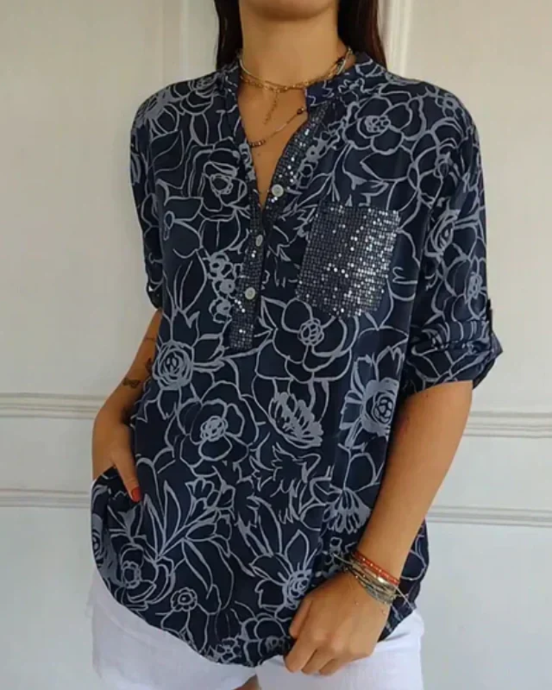 Narrisa | Bequeme Bluse mit floralen Mustern