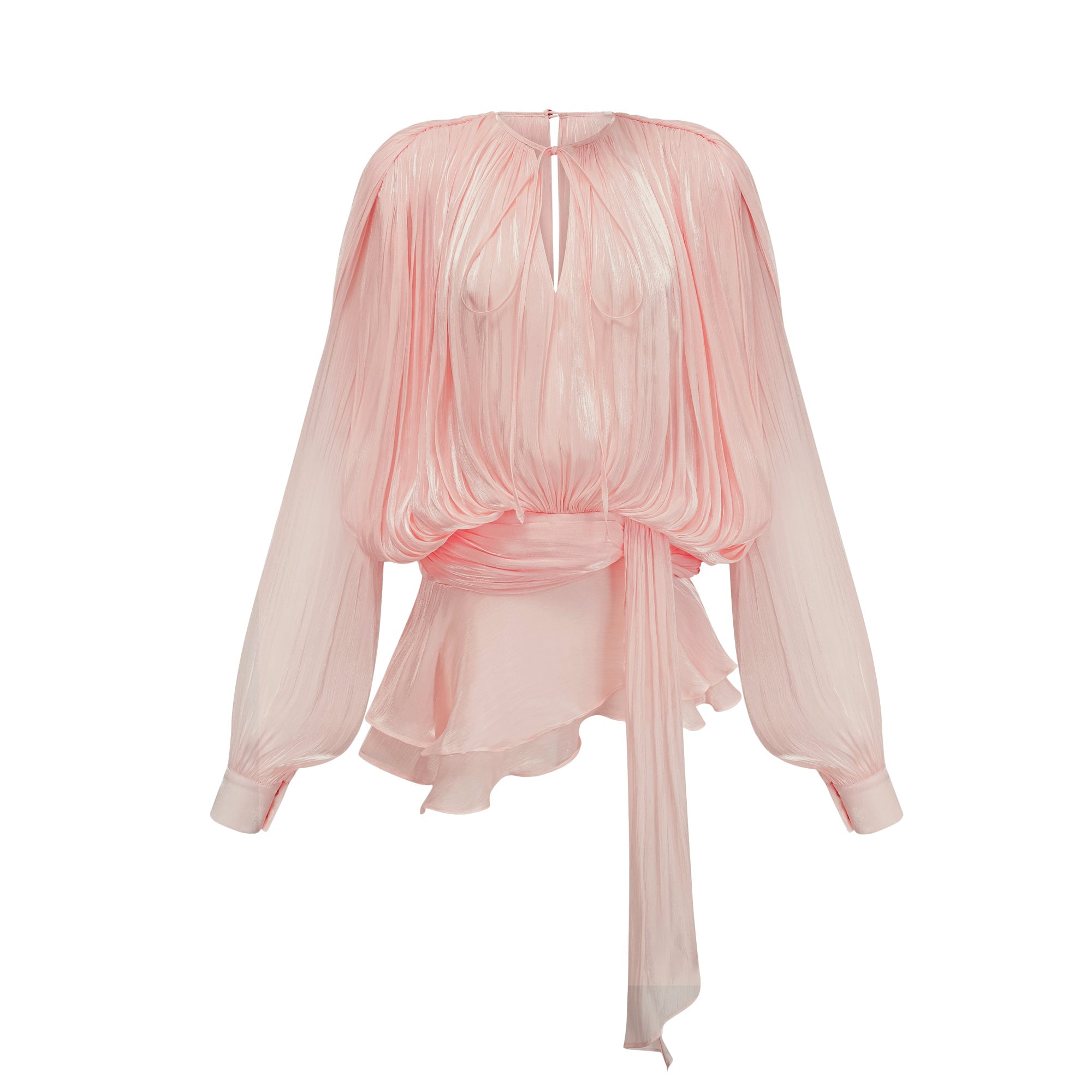 Emberlynn | rosa Minikleid mit gerafftem Design