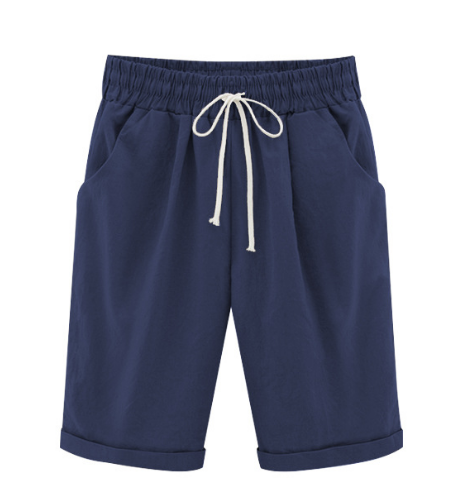 Alexandria | Lässige Übergrößen-Shorts mit elastischem Bund