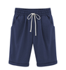 Alexandria | Lässige Übergrößen-Shorts mit elastischem Bund