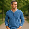 Andrew | Lange Mouw T-shirt met V-hals, stijlvol & comfortabel