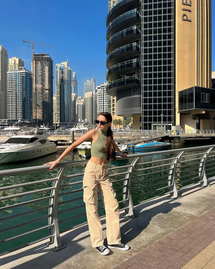 Jaina | Verstellbare Cargo-Hose In Gerader Passform