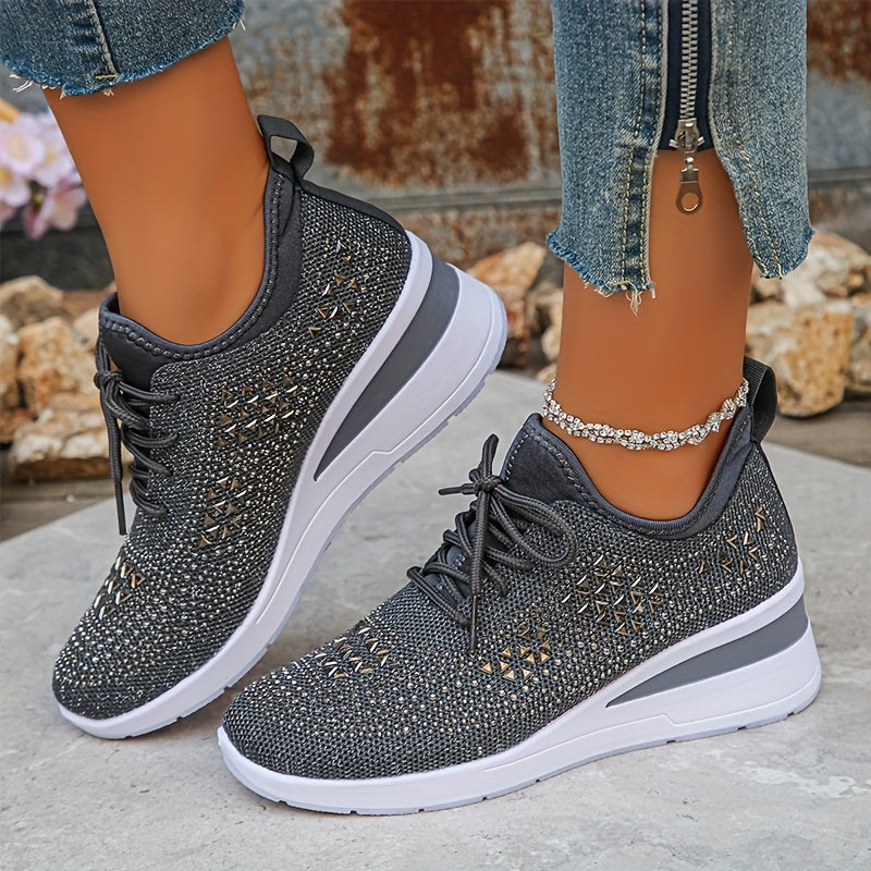 Ahya | Elegante Sneakers mit Strasssteinen
