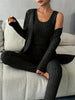 Chloe | Stilvolles 3-teiliges Set aus geripptem Strick