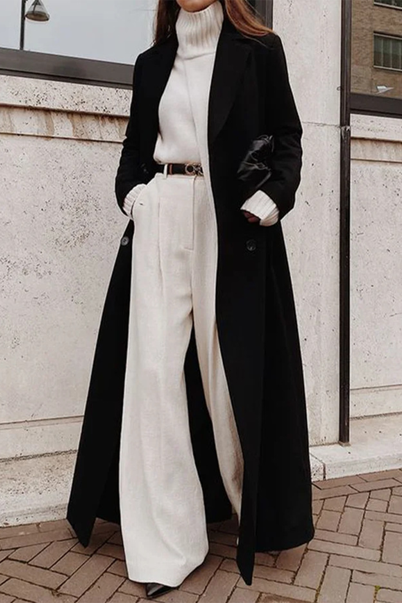 Nils | Langer Strickcardigan mit Knopfleiste