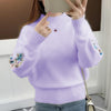 Ariah | weicher Strickpullover aus Kaschmir mit Blumenmuster.