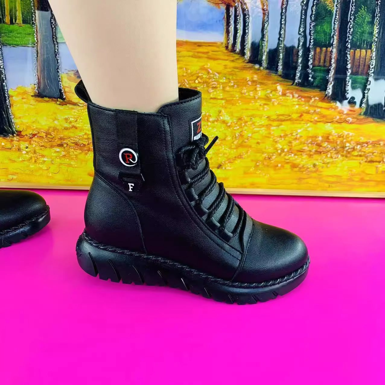 Mayi | Leder-Winterstiefeletten