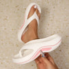 Gisel | Damen-Plateau-Flip-Flops mit weicher Sohle