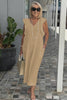 Emelia | bequemes Leinenkleid, lässiger Look mit weitem Arm.