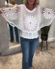 Jessa | Bestickte Batwing-Spitzenbluse