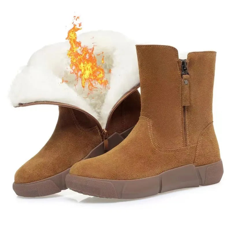 Julia™ | Stylische orthopädische Winterboots in Mid-Calf-Länge