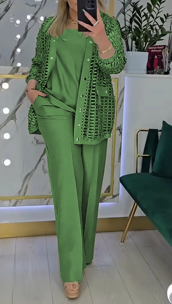 Amelia | Klassischer Damenanzug im dreiteiligen Set