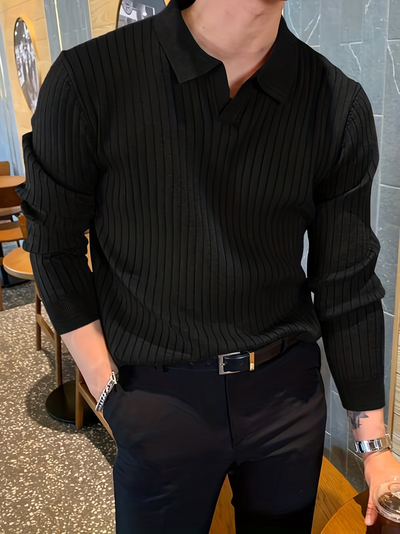 Nolan | Langärmliges Poloshirt Für Einen Trendigen Look