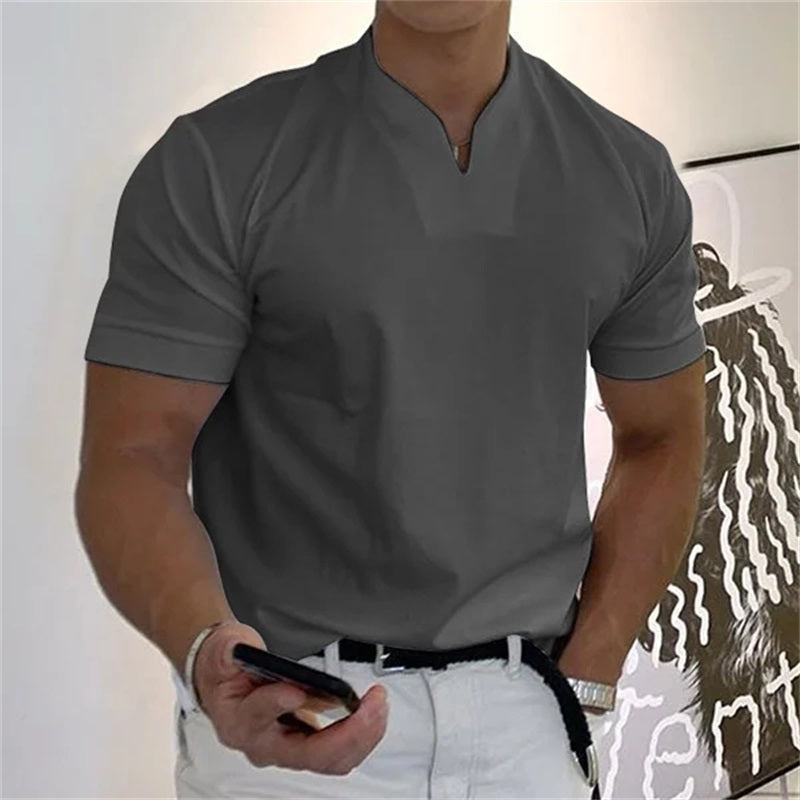 Axon | Kurzarm-Shirt mit V-Ausschnitt