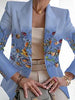 Scarlet™ | Lässige Langarm-Blumen-Anzugjacke für Damen