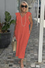 Emelia | bequemes Leinenkleid, lässiger Look mit weitem Arm.