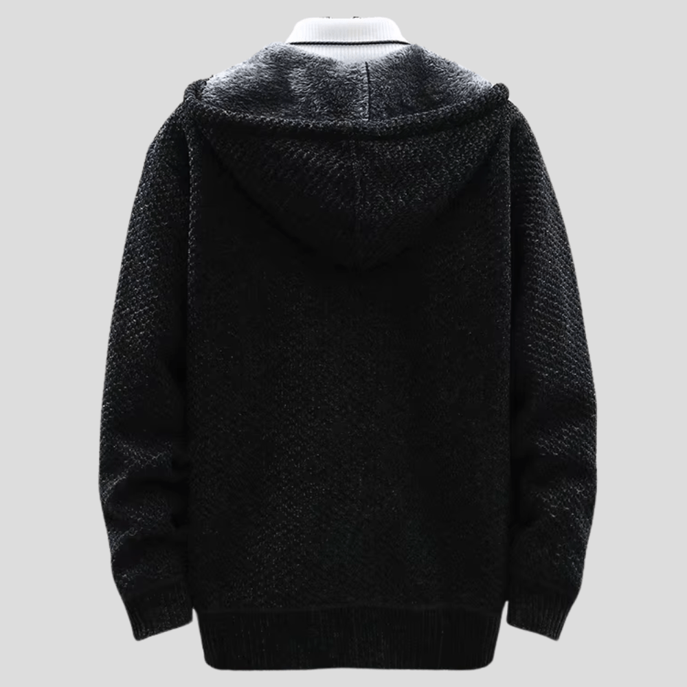 Vincent | Modischer Strick-Hoodie für Herren