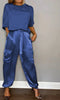 Zara | Satin Oberteil und Hose Set