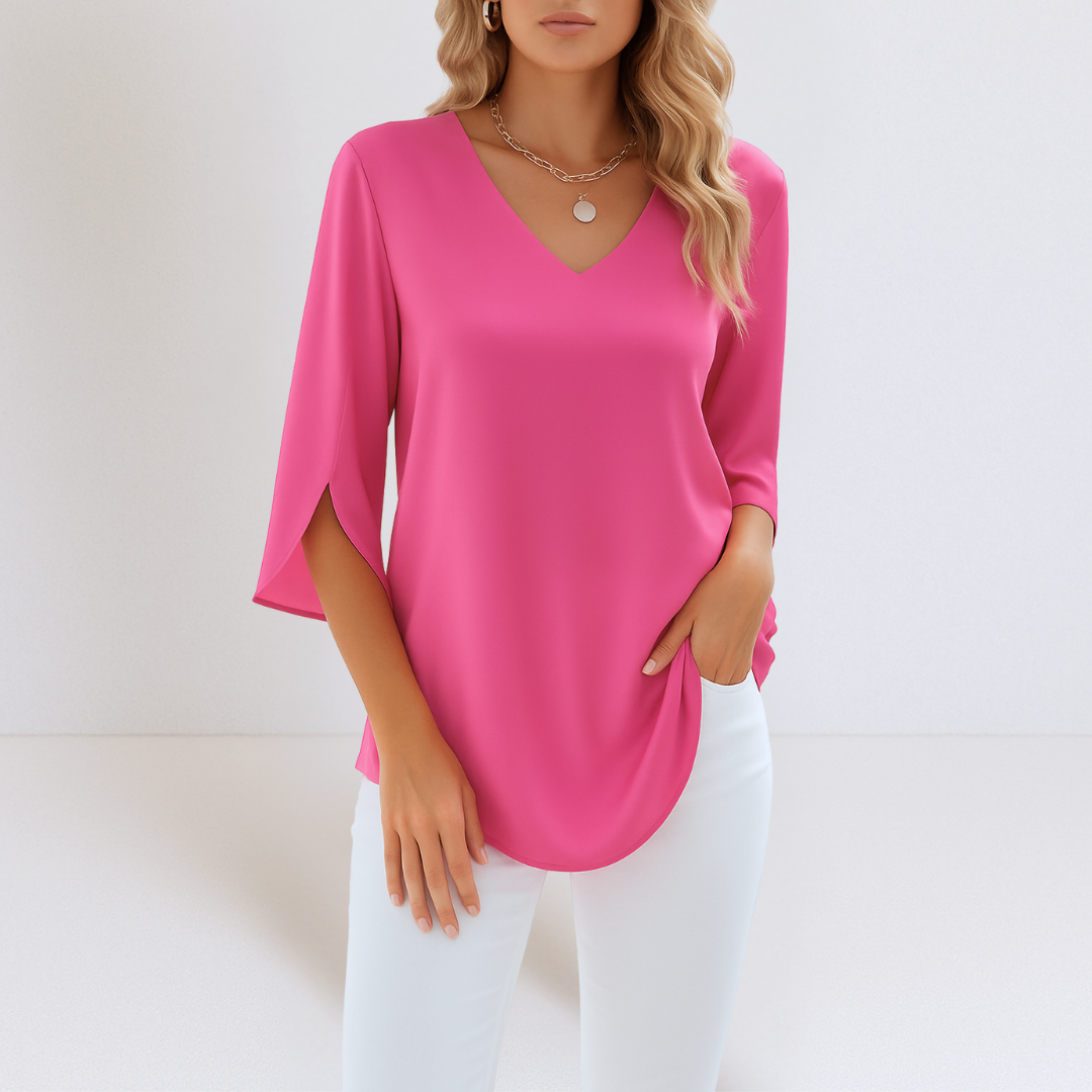Sheila | Elegante Bluse mit V-Ausschnitt