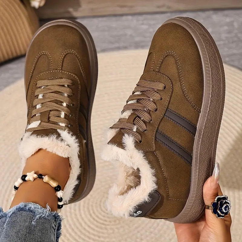 Jalia | Bequeme Baumwoll-Sneaker mit warmem Innenfutter